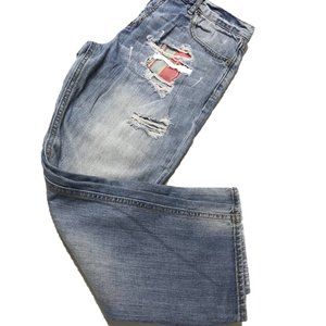 Hollister Super Distressed Midrise Jean